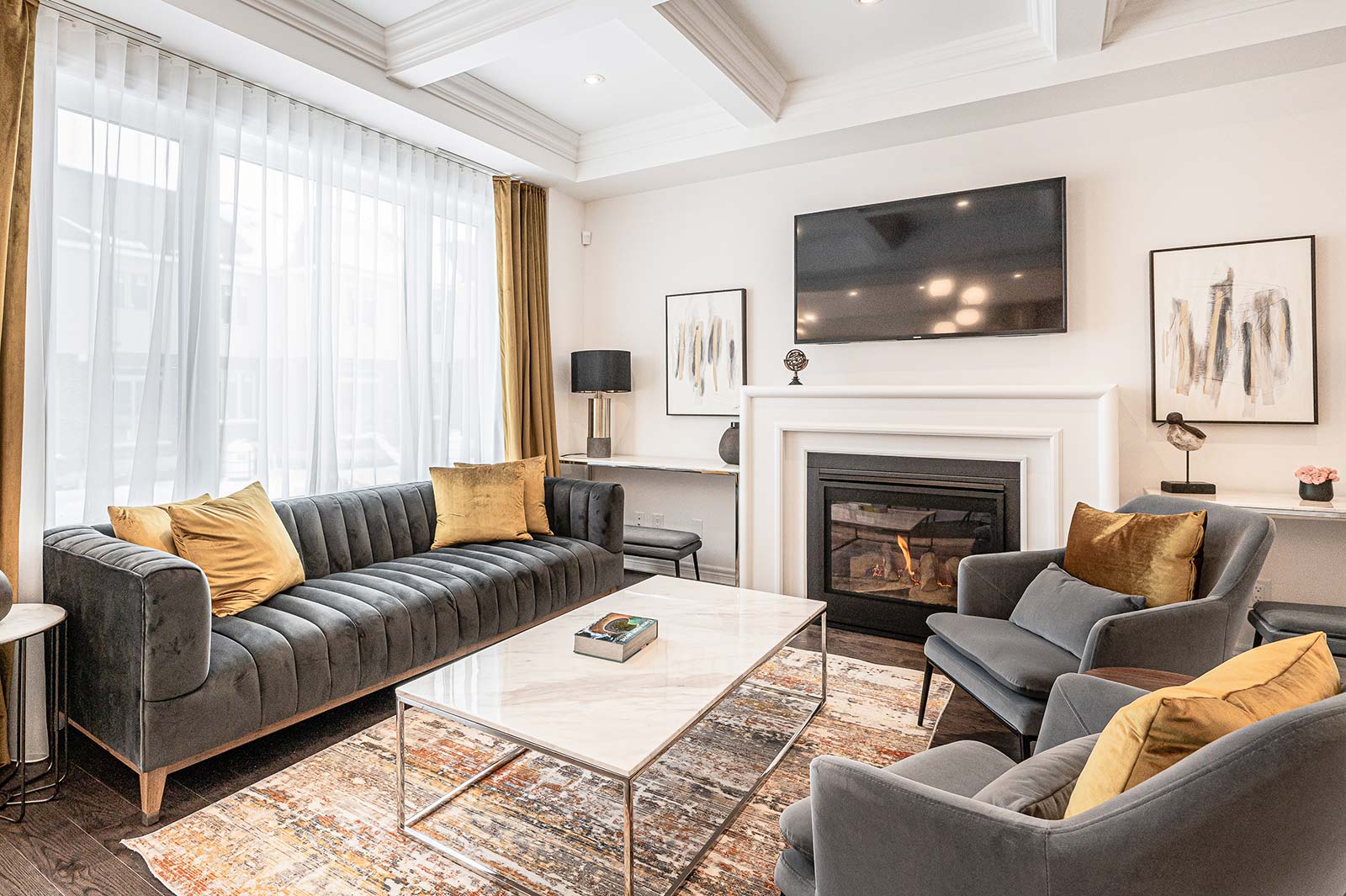 Wallaceton model home living room