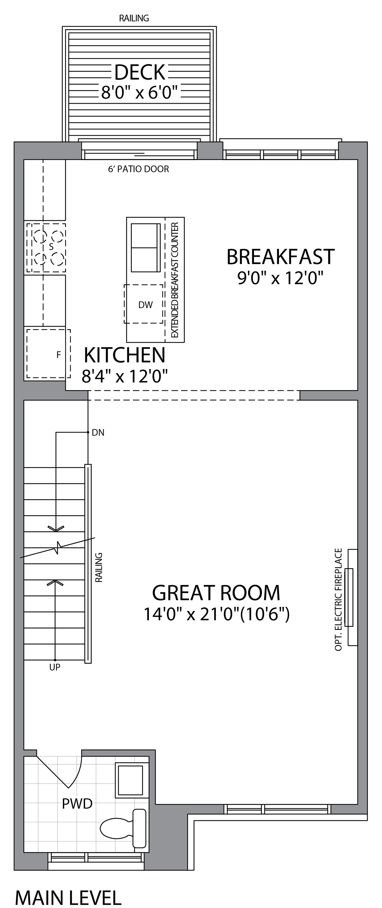 Main Level Floorplan