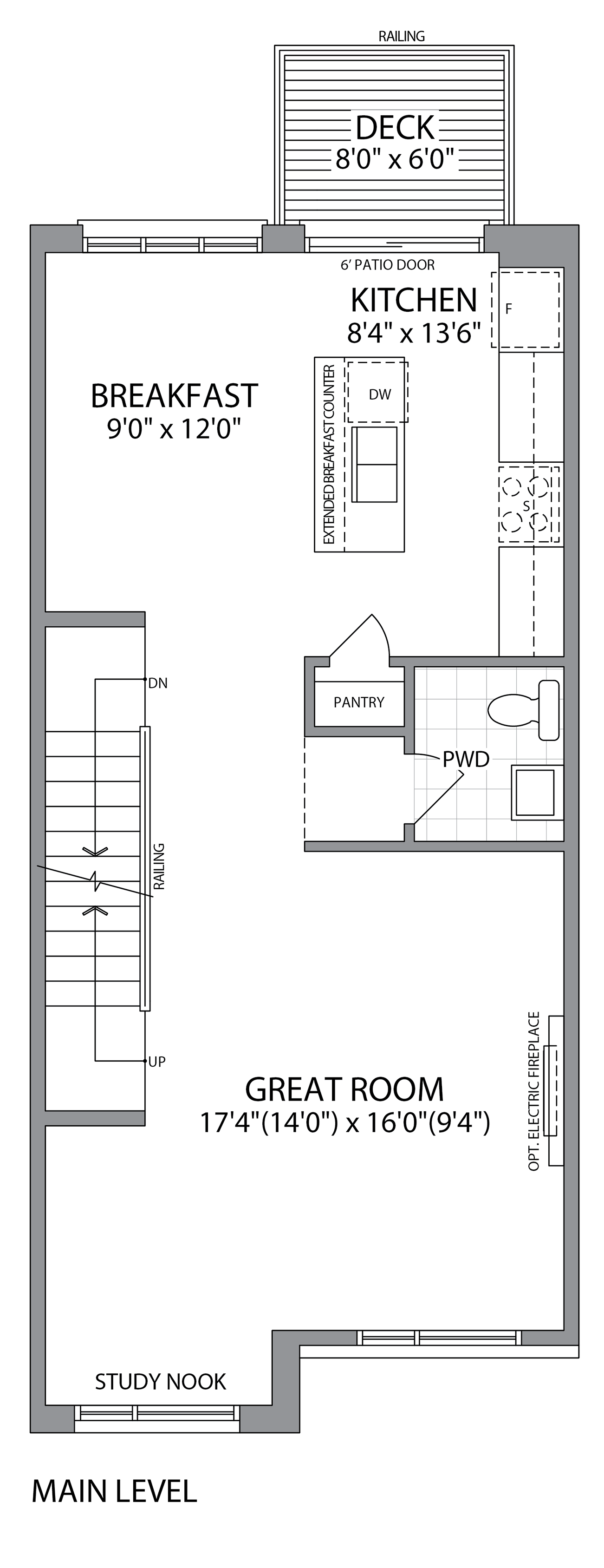 Main Level Floorplan