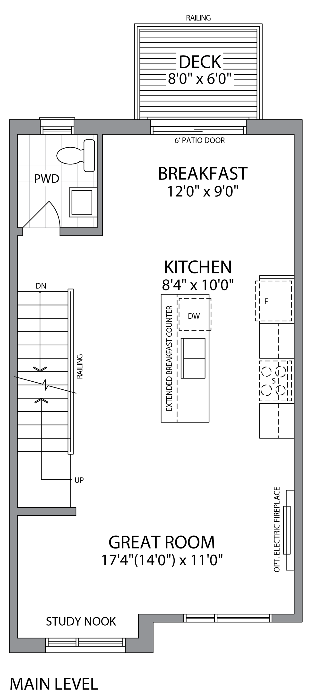Main Level Floorplan