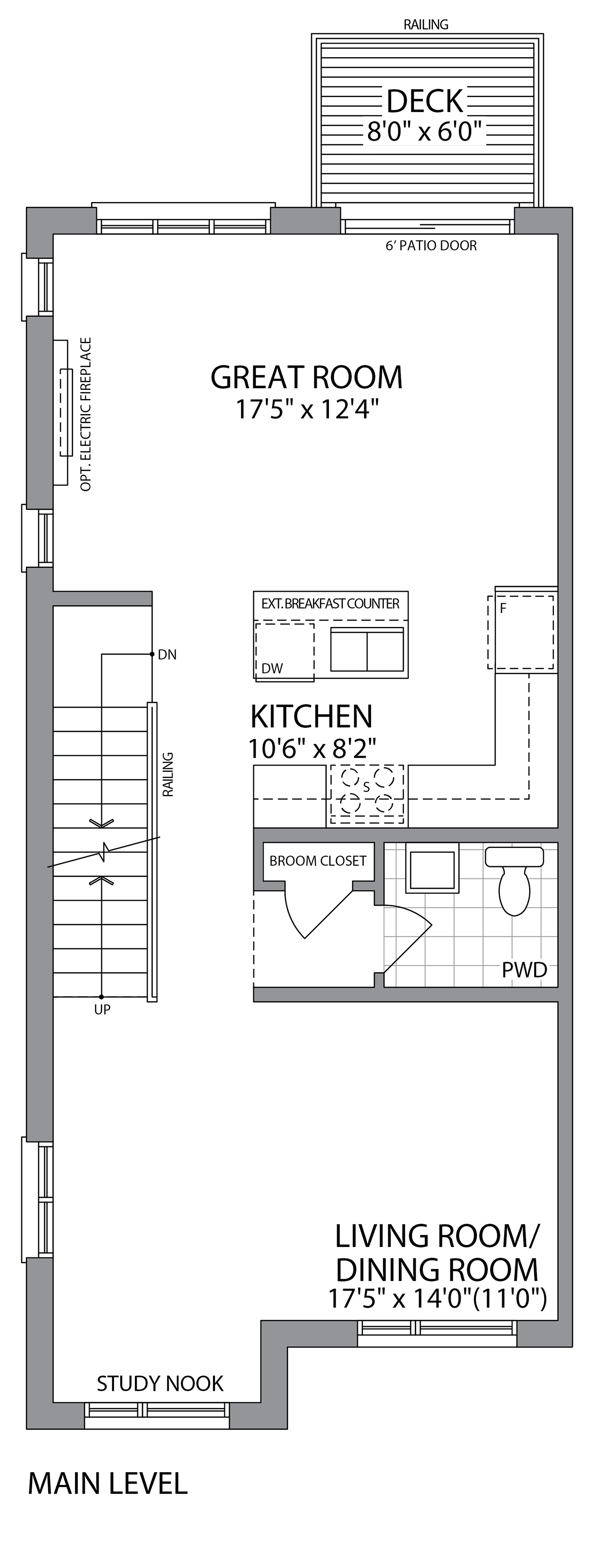 Main Level Floorplan